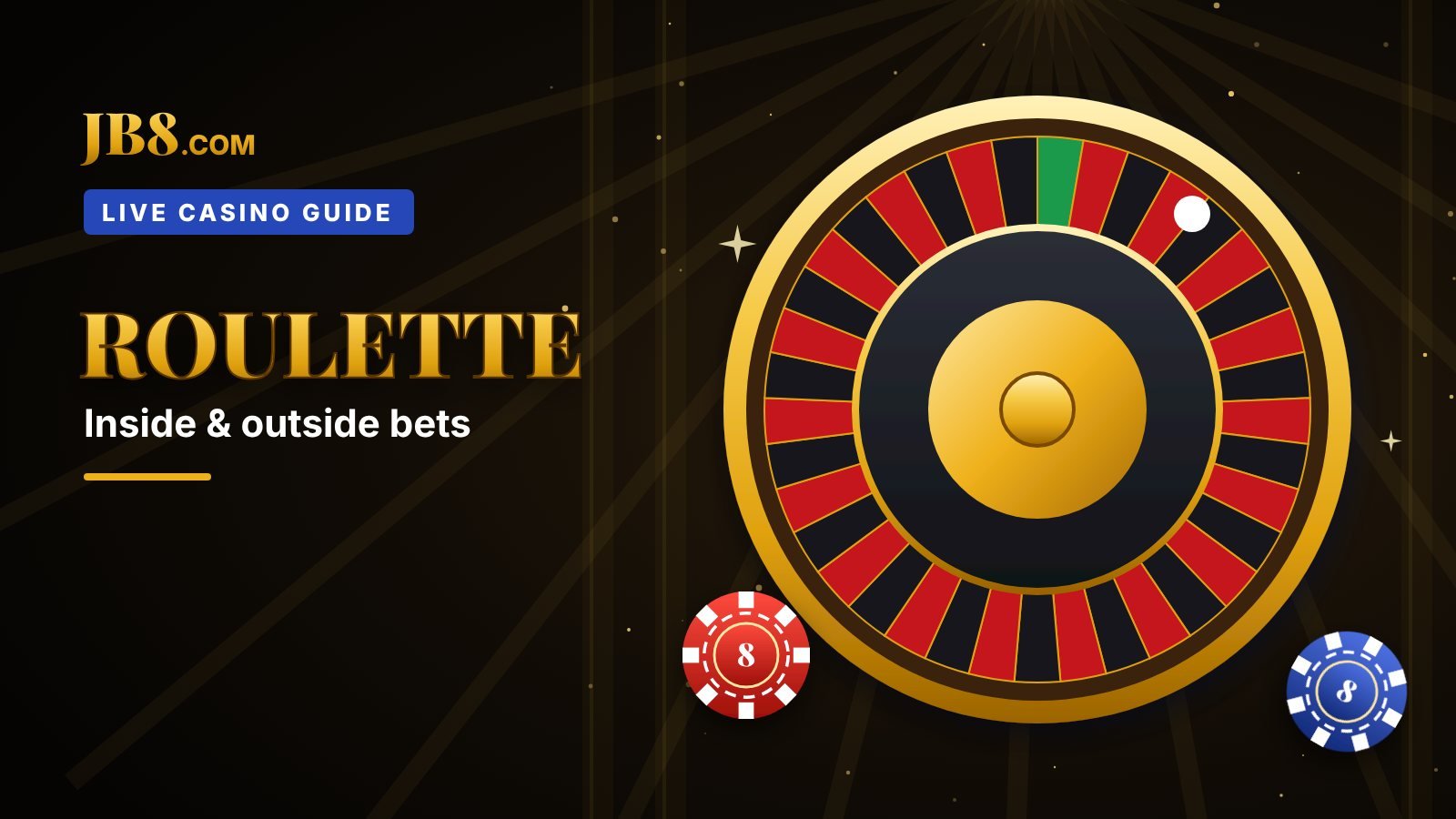 Roulette Bets Explained: Inside Bets, Outside Bets and Odds